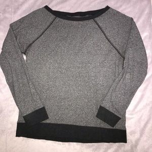 Grey and black Lululemon crew